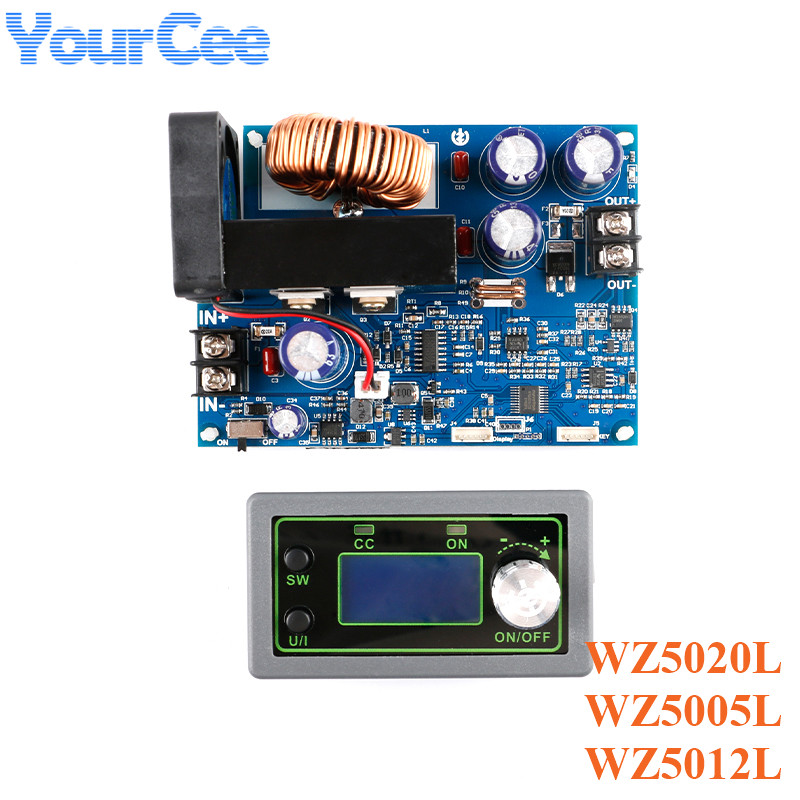 Step Down Dc Power Supply Module 1000W - เครื่องวัดแรงดันไฟฟ้าแบบปรับได้ CNC พร้อมจอ LCD รุ่น WZ5020L